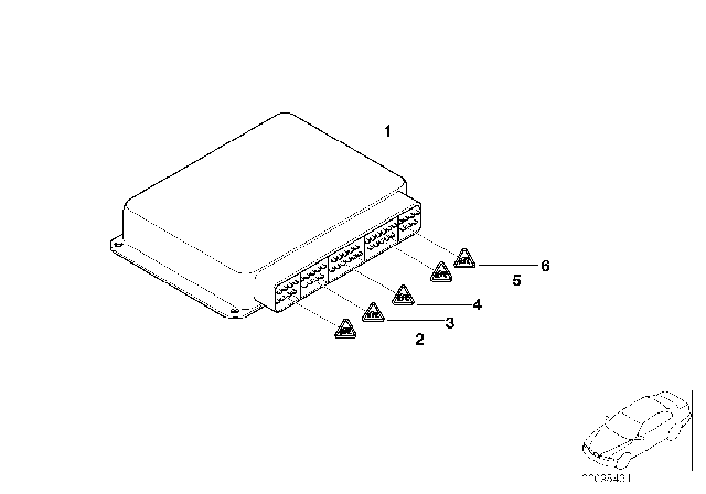 2006 BMW X5 Basic Control Unit DME Diagram