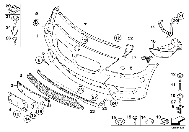 2008 BMW Z4 M Trim Panel, Front Diagram