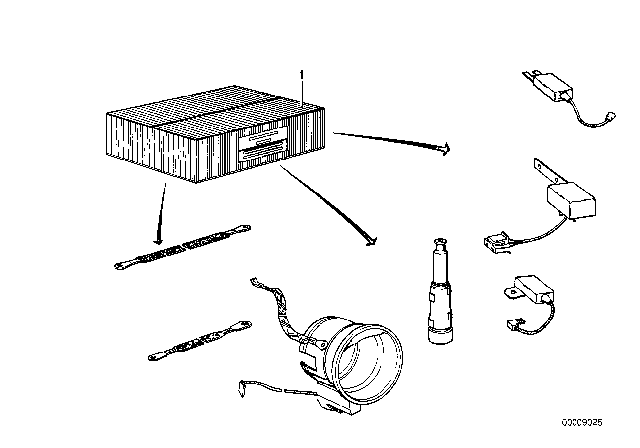 1978 BMW 530i Radio Anti-Interference Diagram 1