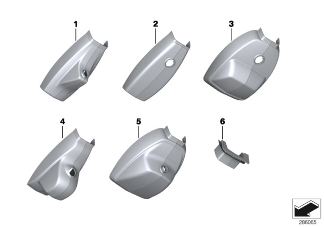 2011 BMW Alpina B7 Covers, Inside Mirror Diagram