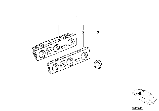 2004 BMW 325i Air Conditioning Control Diagram