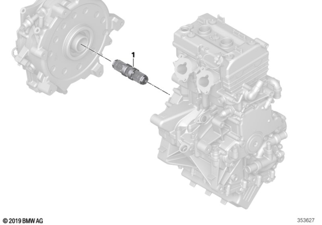 2014 BMW i3 Torsion Splined Shaft Diagram