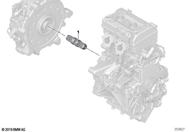 2020 BMW i3 Torsion Splined Shaft Diagram