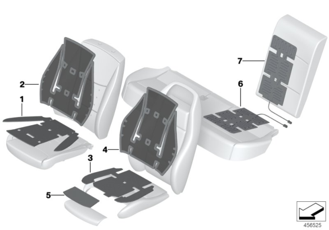 2015 BMW X4 Electric Parts For Seat Heating Diagram