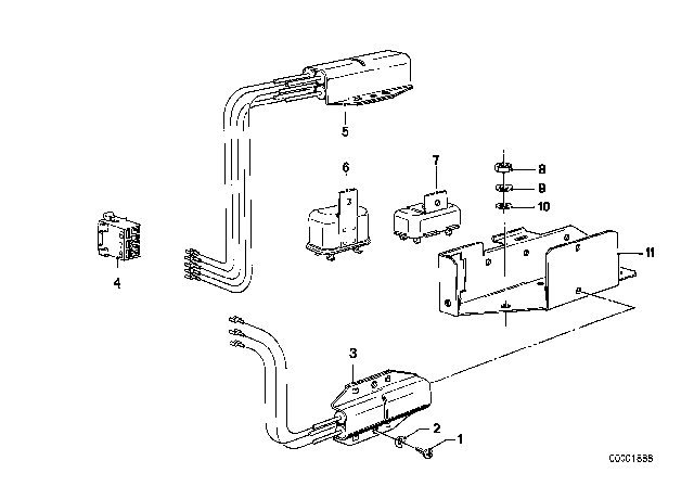 1975 BMW 530i Resistor Diagram for 13641357418