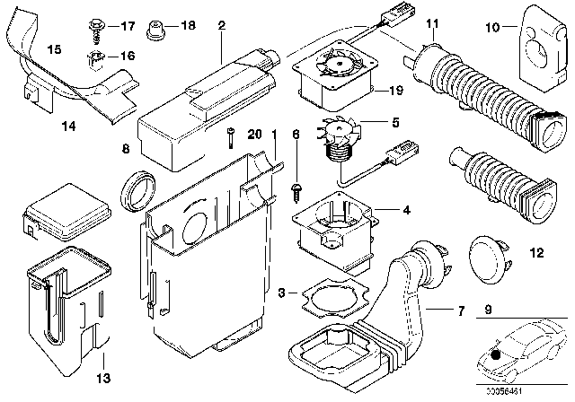 1998 BMW Z3 M Bottom Part Diagram for 12901433118