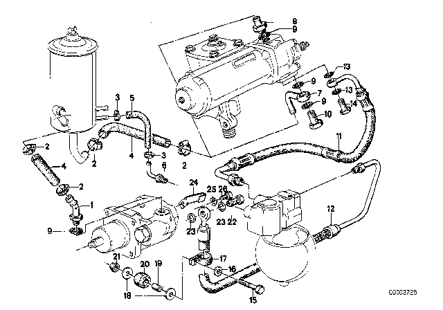 1980 BMW 733i Connector Diagram for 32411124694