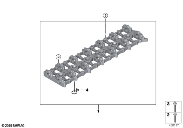 2018 BMW 540d xDrive Cylinder Head / Intermediate Housing Diagram