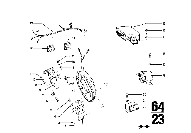 1973 BMW Bavaria Air Conditioning Diagram 12