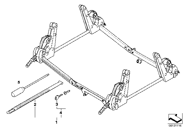 2003 BMW Z4 Ski/Snowboard Holder Diagram for 82720148481