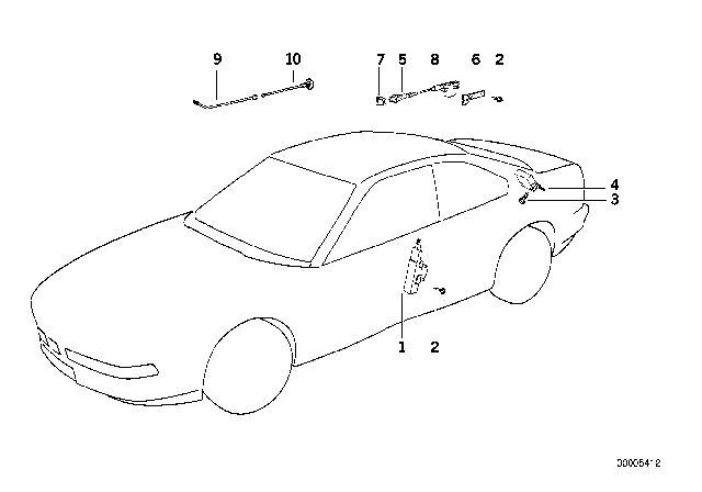 1993 BMW 850Ci Central Locking System Diagram