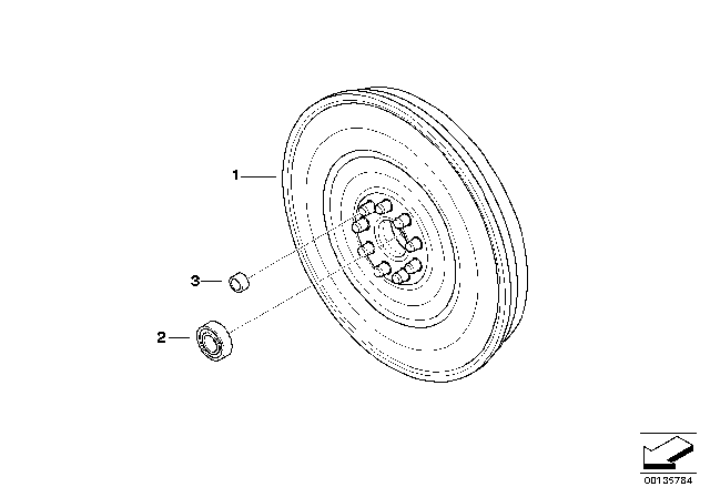 2010 BMW M3 Flywheel / Twin Mass Flywheel Diagram