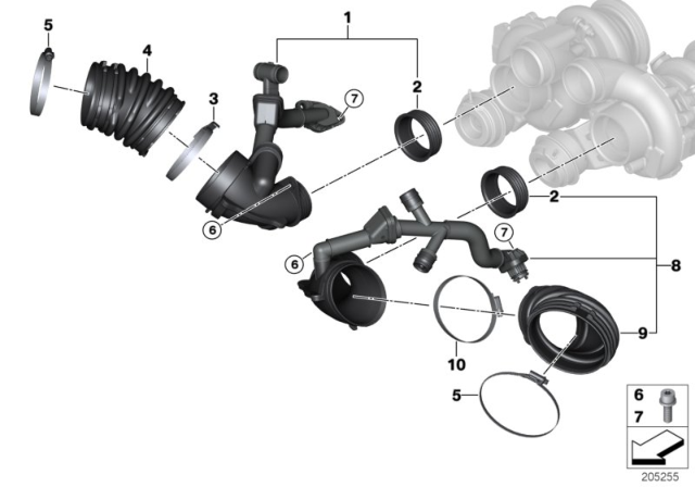 2014 BMW X6 M Air Ducts Diagram