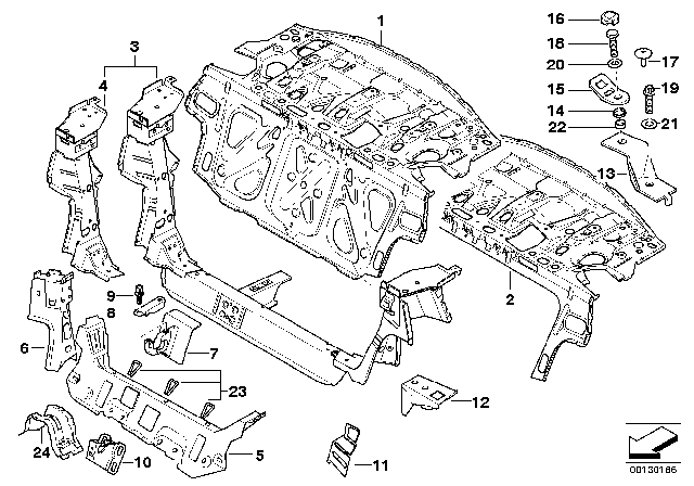 2006 BMW 325Ci Partition Trunk Diagram