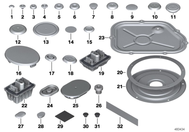 2014 BMW M6 Sealing Cap/Plug Diagram