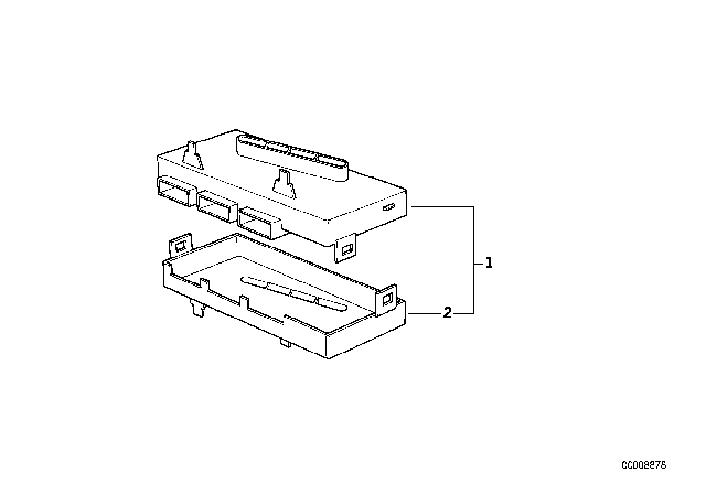 1994 BMW 325i Control Unit Air Conditioning System Diagram