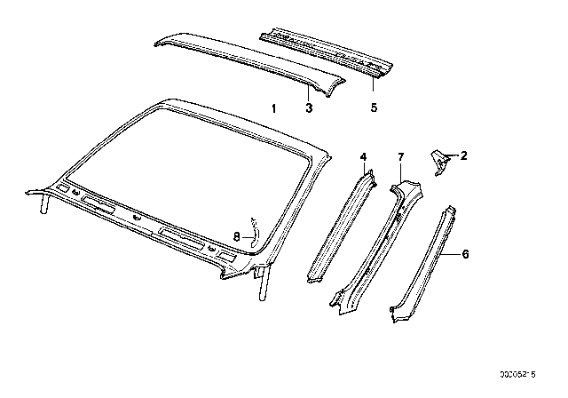 1990 BMW 325i Cover Diagram for 41321935673