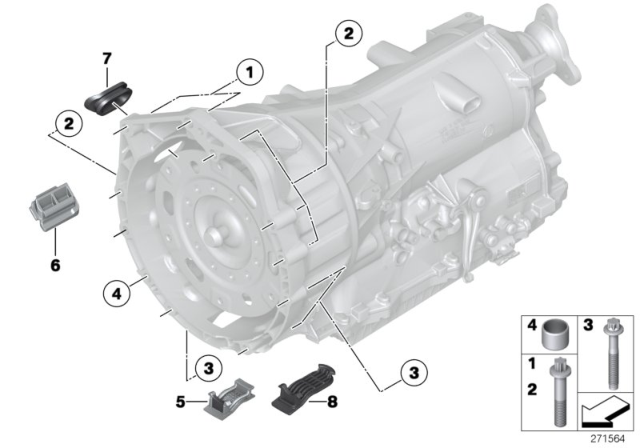 2010 BMW 528i Gearbox Mounting Diagram