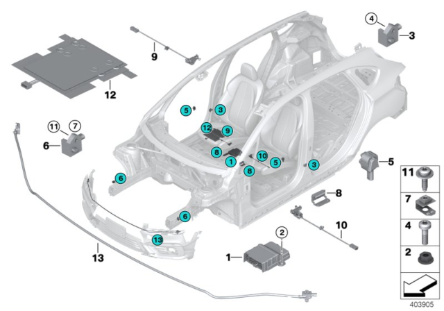 2018 BMW X2 Clip For Sheet Metal Nut Diagram for 07149216177