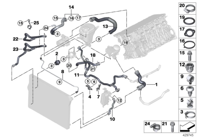 2011 BMW 528i Vent Pipe Diagram for 17127578405