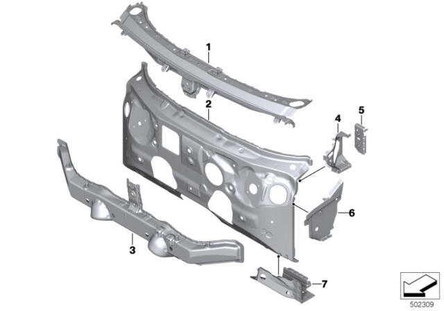 2020 BMW M235i xDrive Gran Coupe A-COLUMN, INNER FRONT LEFT Diagram for 41007955539