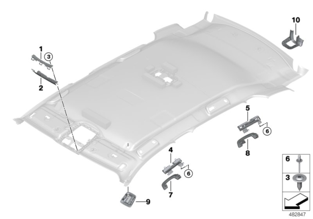 2020 BMW X3 Bracket Rear Right Diagram for 51167396416