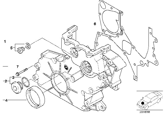 2011 BMW 335d Timing Case Diagram