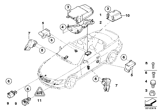 2010 BMW M6 Control Unit Airbag Diagram for 65779172020