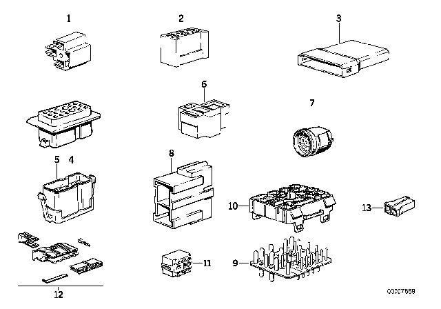 1988 BMW M5 Plug Housing Diagram