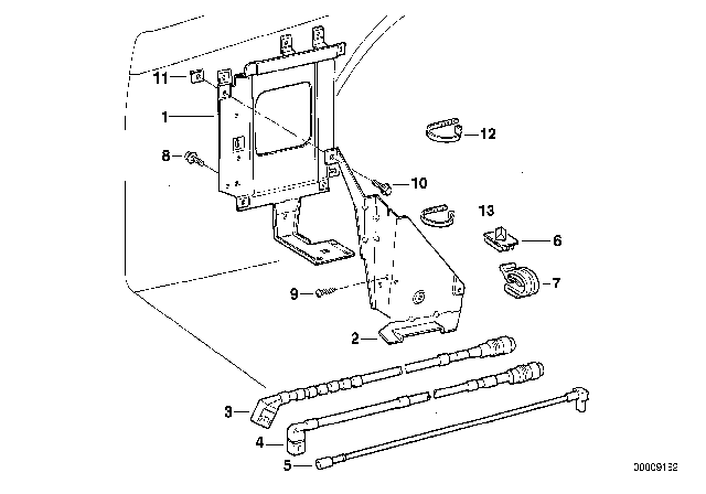 1995 BMW 750iL Single Components CD Changer Diagram