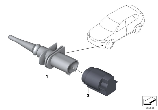 2020 BMW X7 Temperature Sensor Diagram