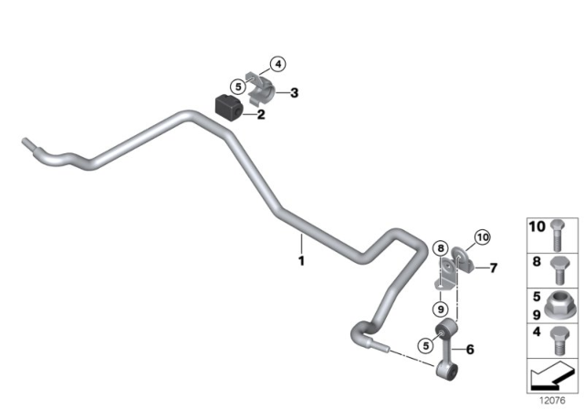 2005 BMW 325Ci Stabilizer, Rear Diagram