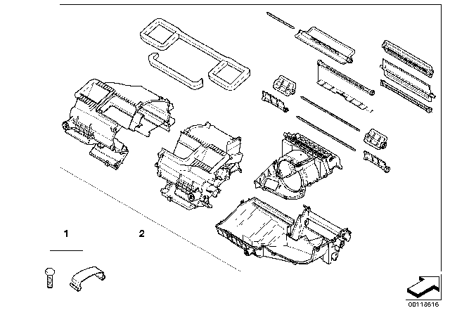 2006 BMW Z4 Housing Parts - Air Conditioning Diagram
