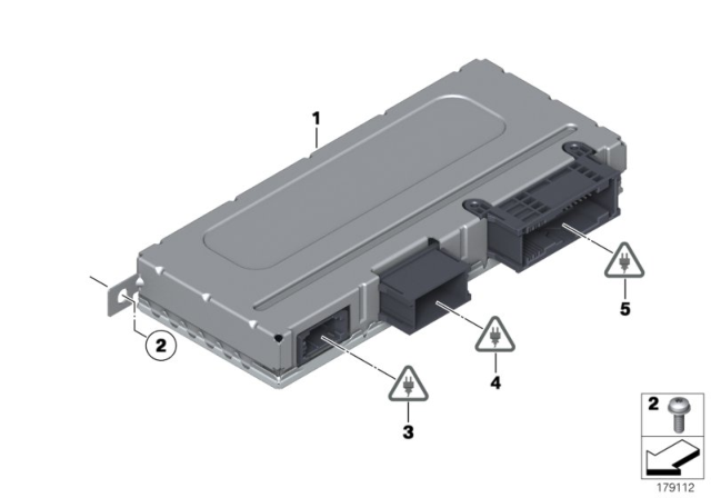 2016 BMW 640i ECU, Central Gateway Module Diagram