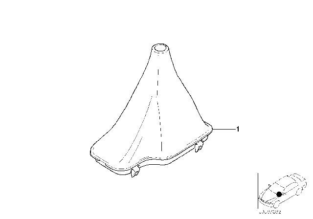 1998 BMW Z3 Individual Selector Lever Boots Diagram