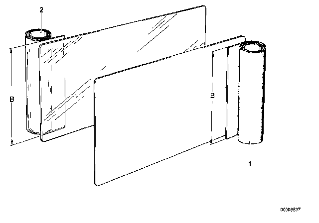 1984 BMW 325e Cover, Running Metre Diagram