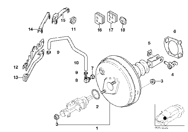 2003 BMW 530i Rubber Grommet Diagram for 34301164972