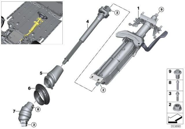 2015 BMW i8 Double Joint Diagram for 32306864888