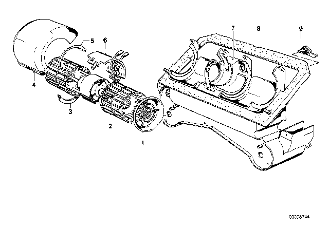 1977 BMW 320i Single Components Heater Diagram