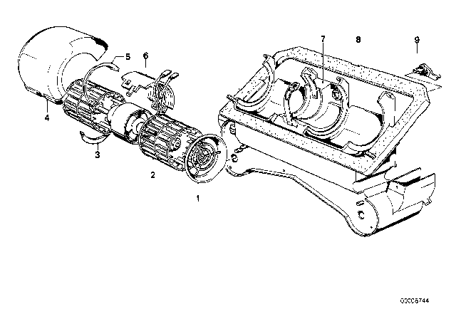 1979 BMW 320i Spacer Diagram for 64111366009