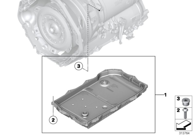 2015 BMW 428i Oil Sump (GA8HP45Z) Diagram