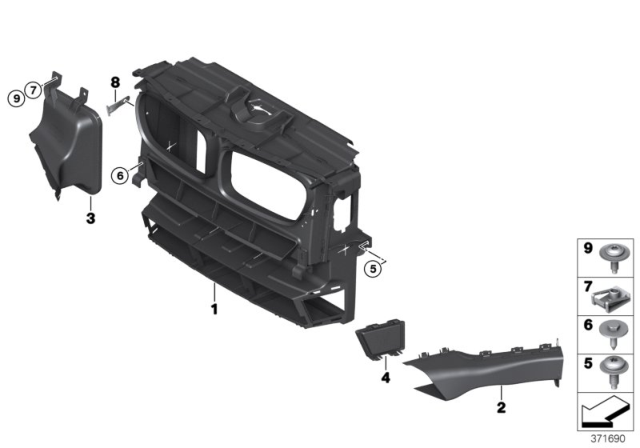 2014 BMW X3 Air Ducts Diagram