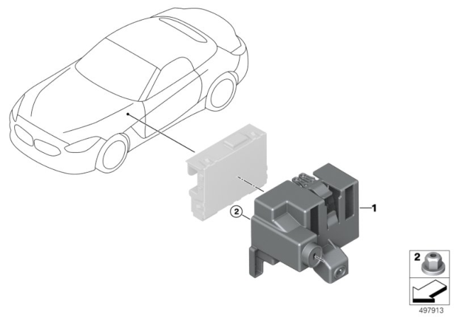 2020 BMW Z4 Holder Ethernet Switchbox Diagram