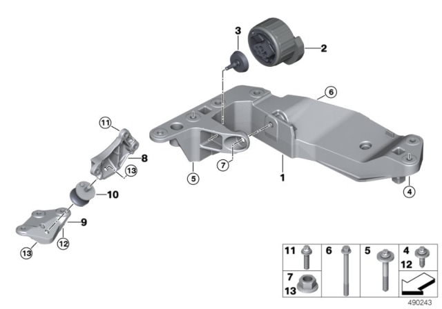 2020 BMW X5 Gearbox Suspension Diagram 2