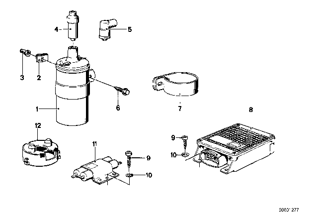 1978 BMW 630CSi Ignition Coil Diagram