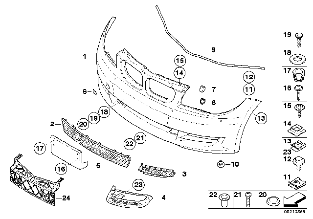 2013 BMW 128i Trim Panel, Front Diagram 1