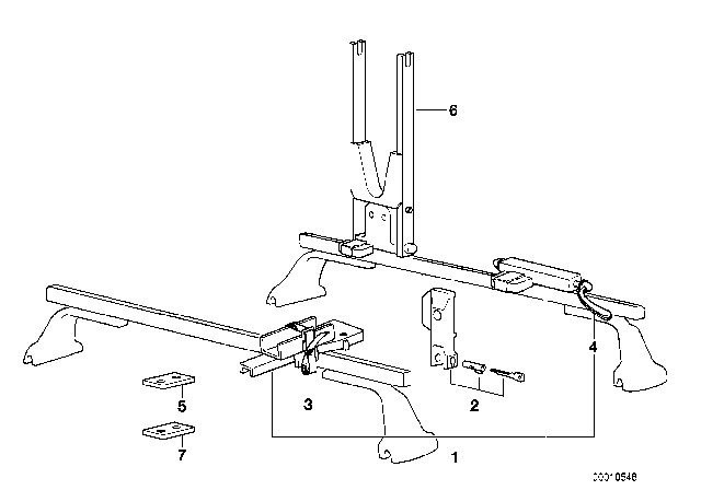 2005 BMW 325i Racing Bike Rack Diagram 3