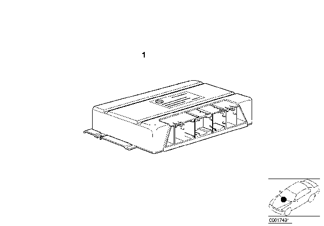 2002 BMW Z3 Control Unit Egs, Programmed Diagram