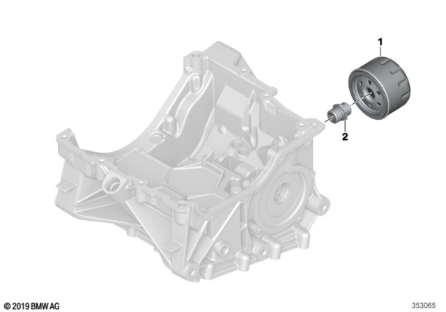 2014 BMW i3 Lubrication System - Oil Filter Diagram