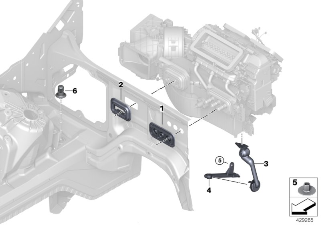 2016 BMW X6 Assorted Grommets Diagram
